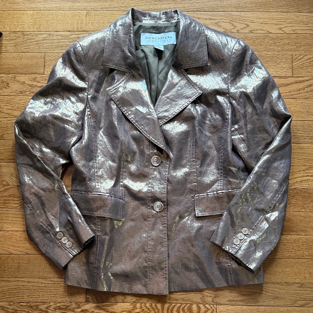 Doncaster Metallic Gold Blazer